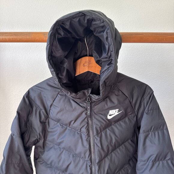 Nike Filled Hooded Zip Jacket • Black • Size Medium • Street / Outdoor Essential - Picture 5 of 14